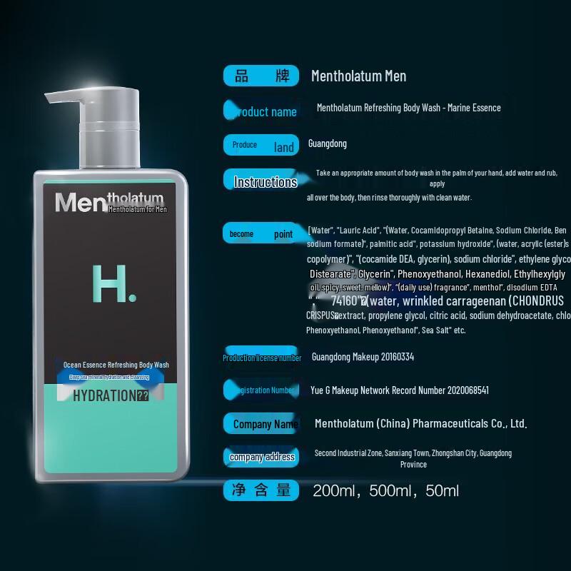 Mentholatum Herren Duschgel & Shampoo Set