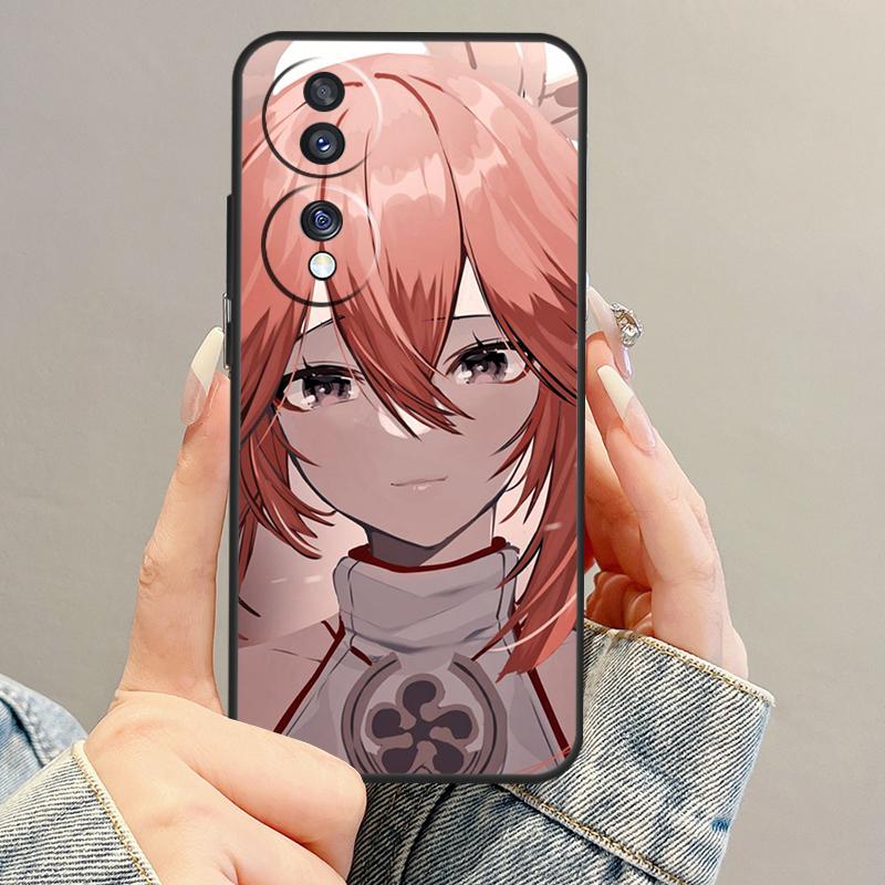Genshin Impact Yae Miko Case For Honor Magic 8 7 6 5 Pro 200 400 Lite 50 70 90 X9d X9c X9b X9a X8b X8c Win RT Cover