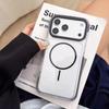 HD Crystal Transparent Glossy Magnetic Case For iPhone 17 Air 16 15 14 13 12 Pro Max Plus 11 Candy Rugged PC For Magsafe Cover