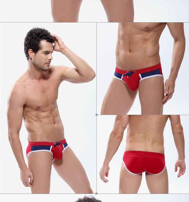 Men's Quick-Drying Drawstring Beach Swim Trunks