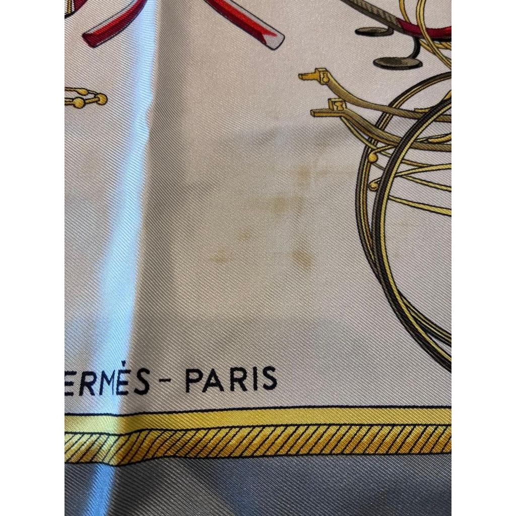 Used [Price Drop!] HERMES Scarf Carriage Motif Silk Multicolor