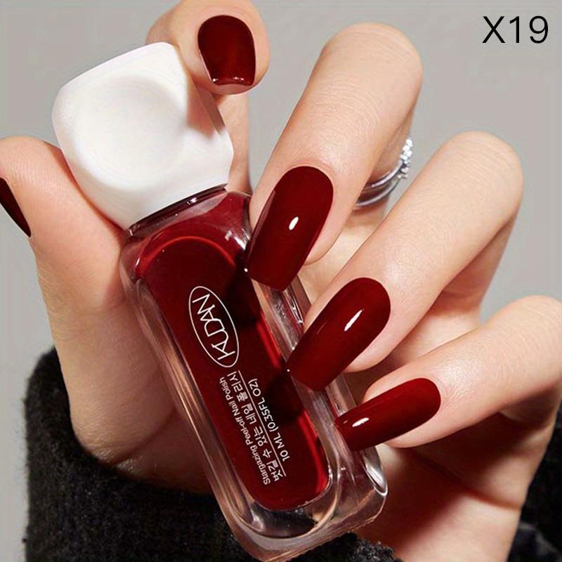 1 Stück 10 ml Glasflasche, abziehbarer Nagellack auf Wasserbasis für Nägel, bunter Chromlack, Nagelkunst, DIY-Maniküre, keine Lampe erforderlich