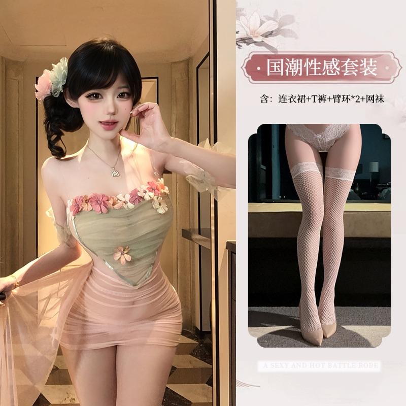 Sexy underwear, sexy wife hip skirt, pure desire to flirt, small chest pajamas, no-take uniform suit, women