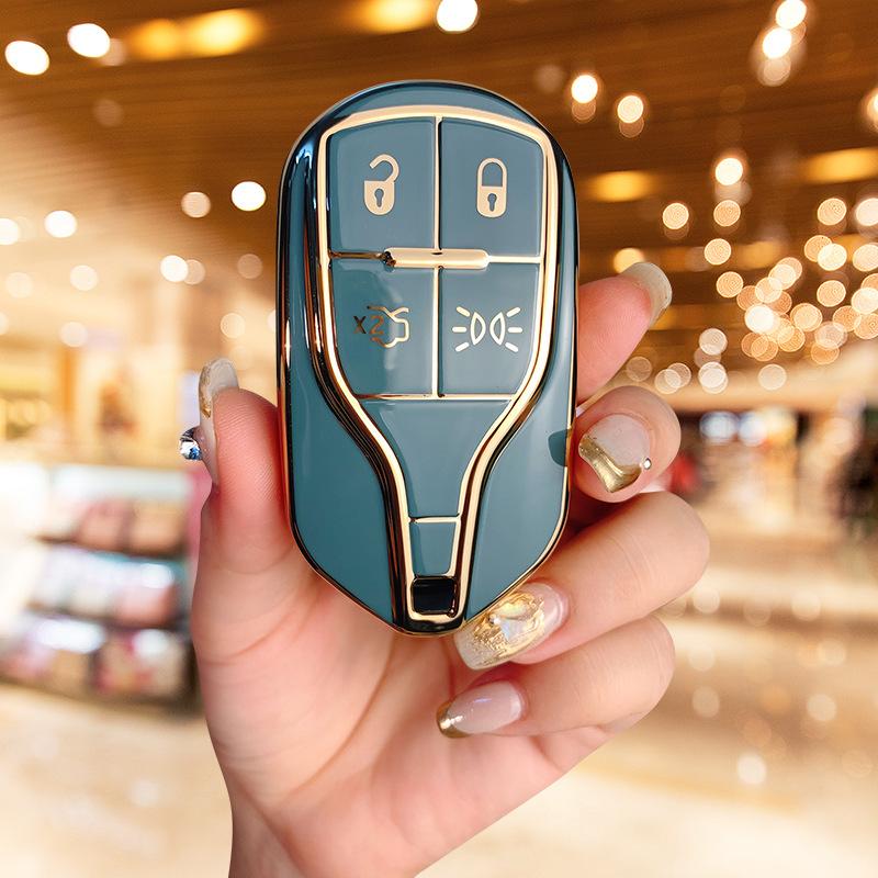Applicable To the New Maserati Key Cover President Levante All-inclusive Protective Case Geberit Buckle Bag