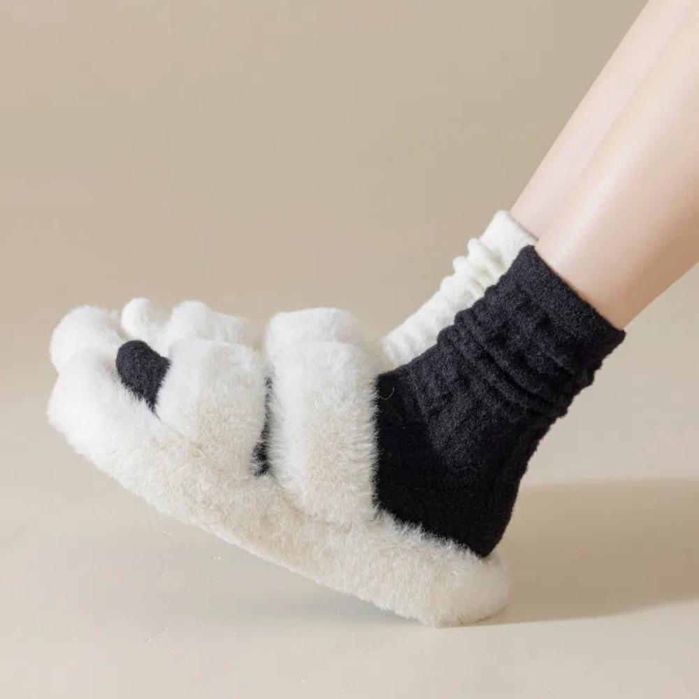 Mittelhohe Warme Kaschmir-Socken Verdicken Schlafsocken Bequeme Wintersocken Winter