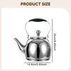 2.0L Stainless Steel Teapot Coffee Tea Kettle Daily Use Thickened Pot Water Boiler Jug for Hotel