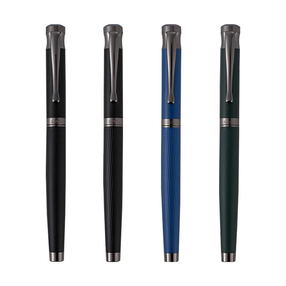 Yongsheng 9315 Metalowe Pióro Wieczne z Wygiętą Stalówką dla Mężczyzn do Biznesu, Biura, Sztuki i Kaligrafii - Zawiera Wymienny Nabój z Tuszem