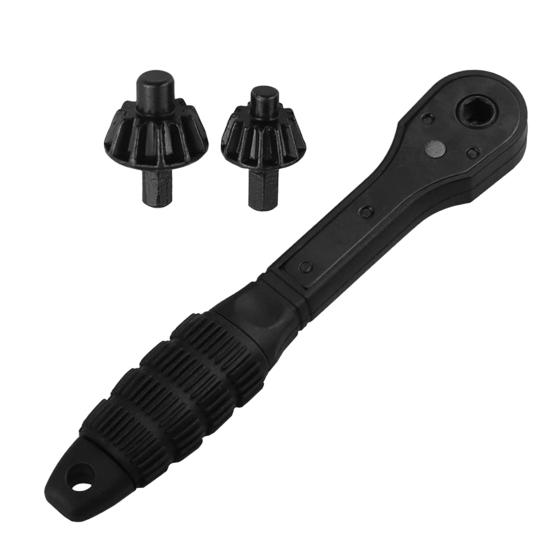 Ratchet Drill Chuck Key Wrench Anti-Slip Handle Ergonomic Multipurpose Universal Double Head Drill Press Chuck Key Mini Ratchet Spanner