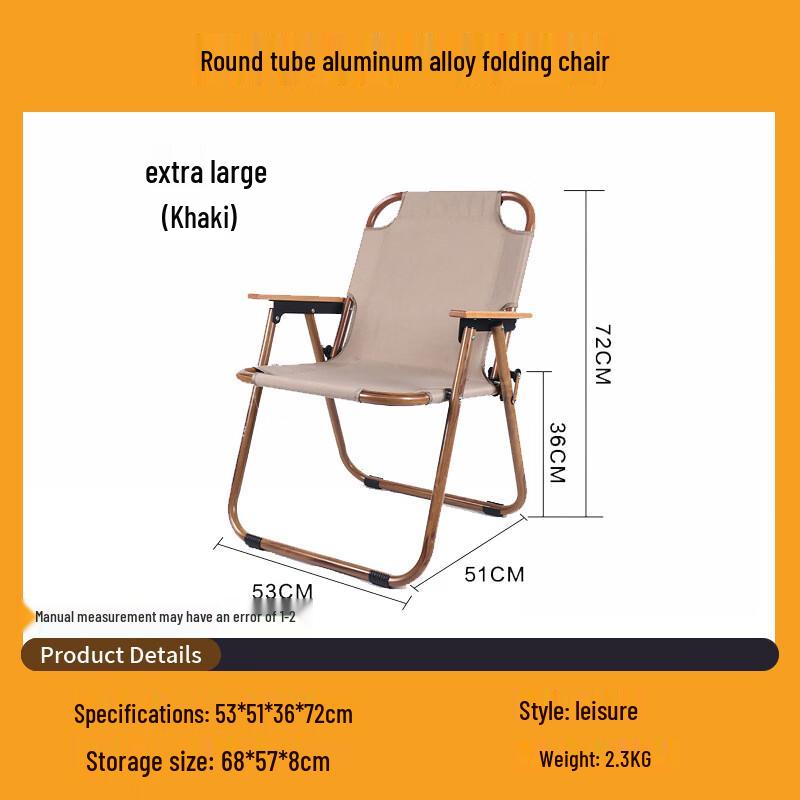 Portable Aluminum Kermit Folding Camping Chair