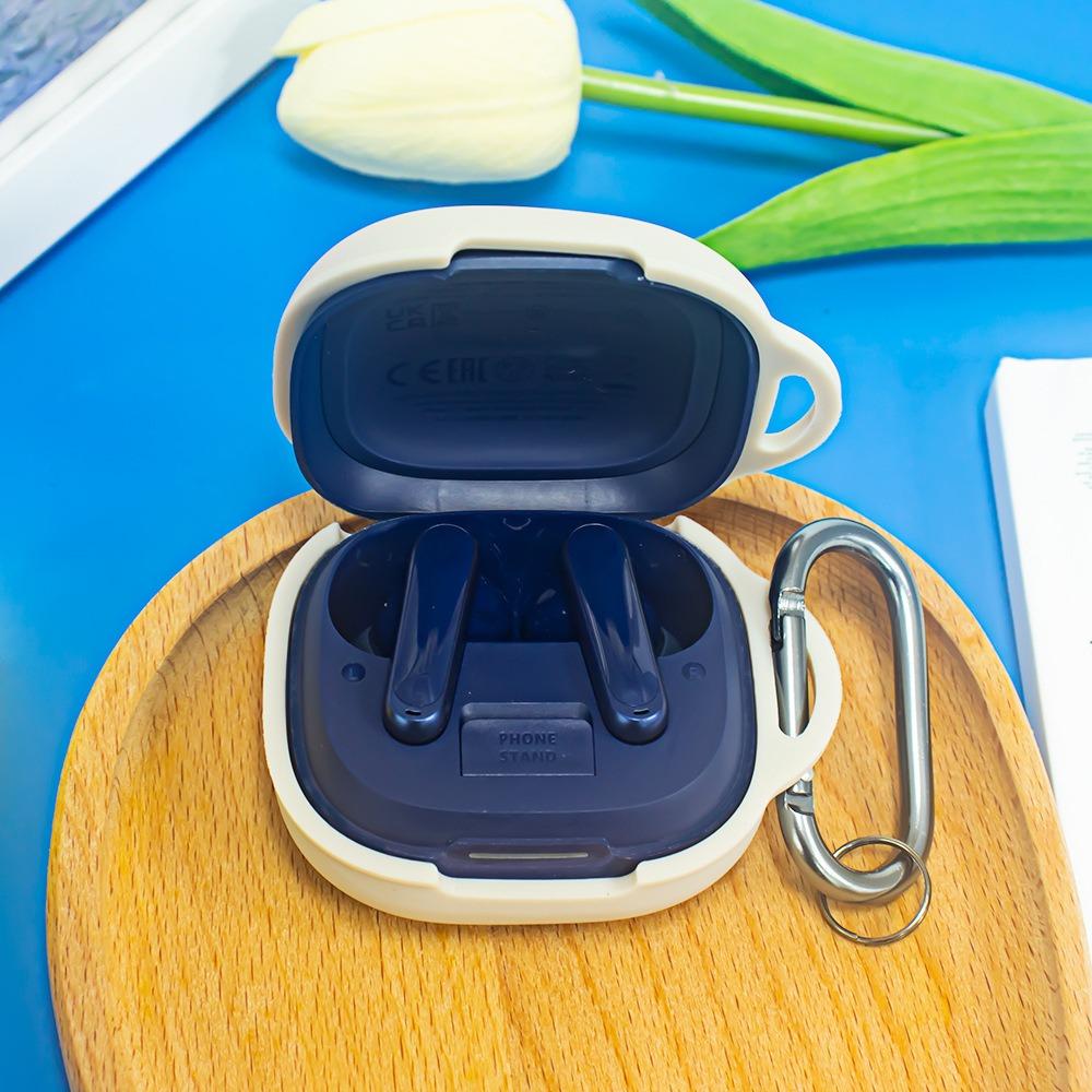 Beskyttelsesdeksel i silikon for ørepropper med spenne Oppbevaringsskall for Anker Soundcore P40i Hjem/Reise