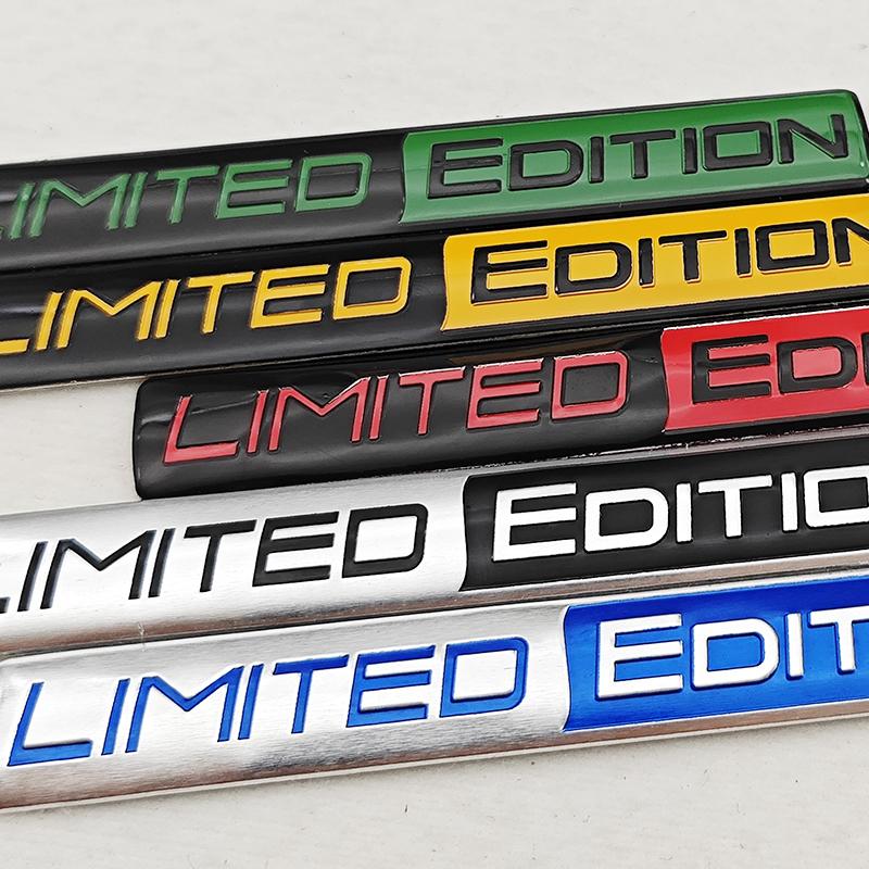 Limited Edition Emblem 3D Aluminum Badges Decal Sticker Auto Racing Sport Emblem For Rear Trunk Side Fender Car Motorcycle