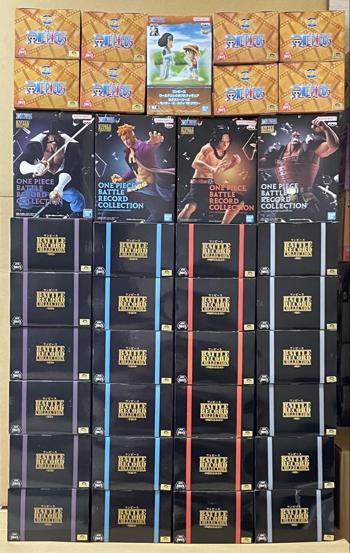 

[USED] One Piece Figures Ace, Marco, Vista, Jozu, Logst 37-piece set