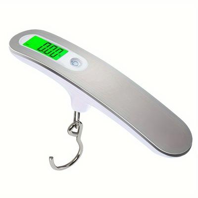 1pc Portable LCD Digital Hanging Scale, Luggage Weight with Belt, Travel Household Electronic Weighing Tool, 50kq/110Ib.