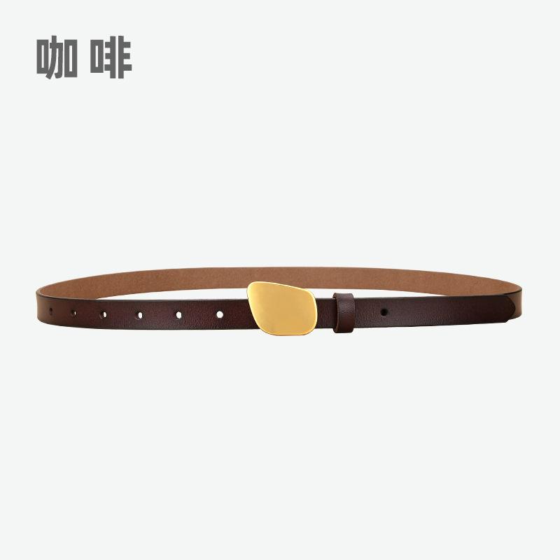 Women'S Leather Belt Women'S Belt Retro With Jeans Casual Decoration Women'S Belt