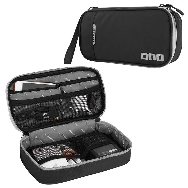 Portable Polyester Cable Bag Hard Drive Ipad Mini Storage Pouch Kit Case Accessories Digital USB Gadget Organizer