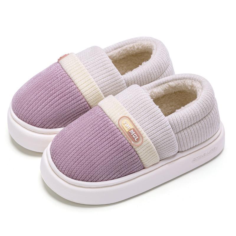 thick-soled cotton slippers women's bags and autumn and winter outer wear new indoor home non-slip and warm plush cotton shoes men