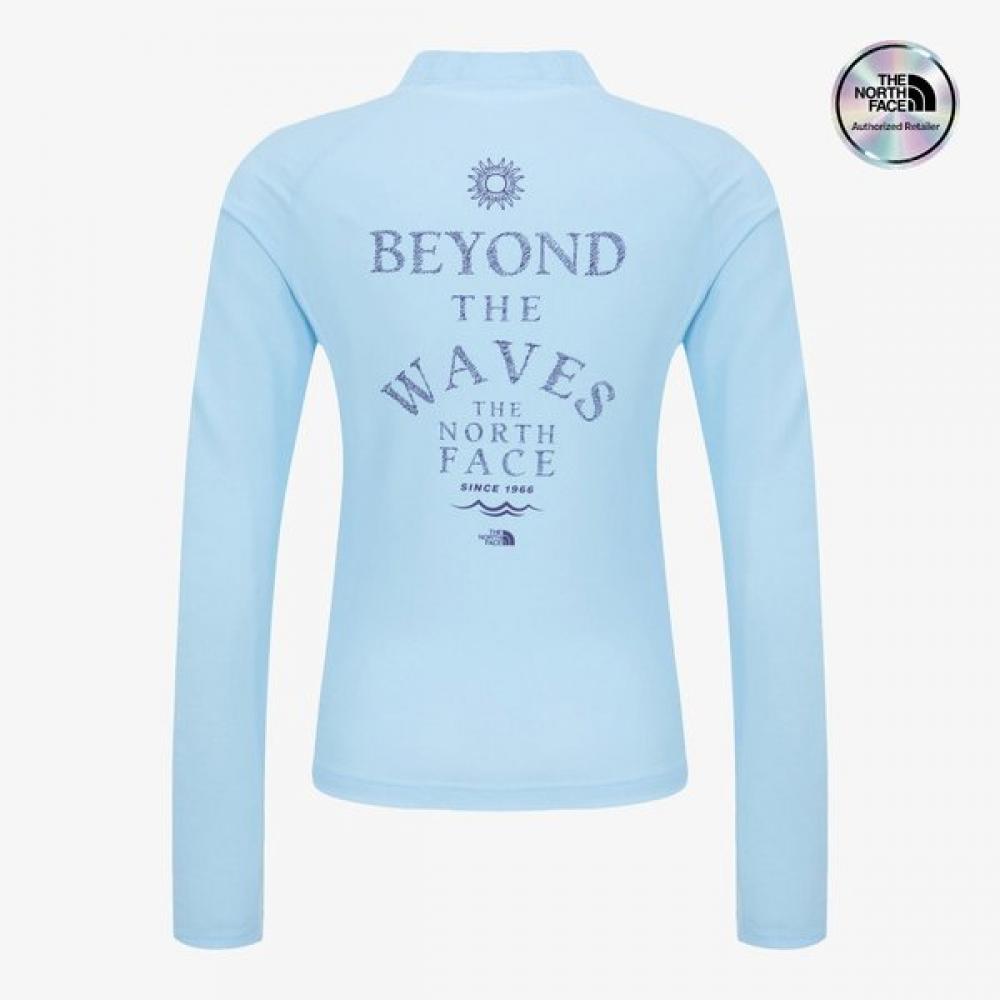 The North Face Women S Surf raShguard Zip Up paStel Blue nj5jS31c PASTEL BLUE/085