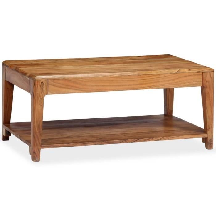 VidaXL Table basse Bois massif 88 x 50 x 38 cm