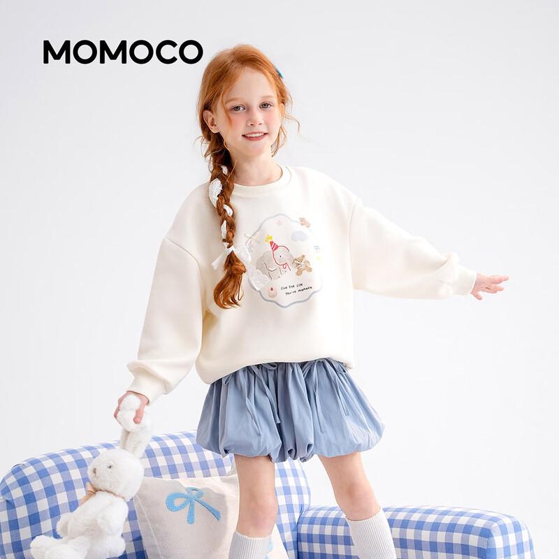 MOMOCO Girls  2026 Spring Casual Crew Neck Sweatshirt 110