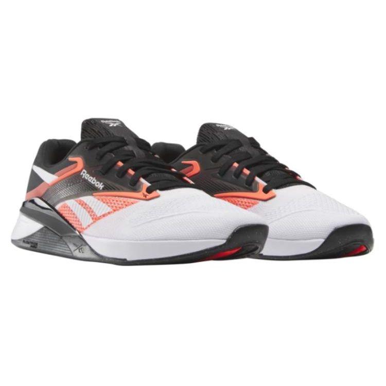 Reebok Nano X4 Black Orange Flare Unisex Sneakers Footwear-White 100074684