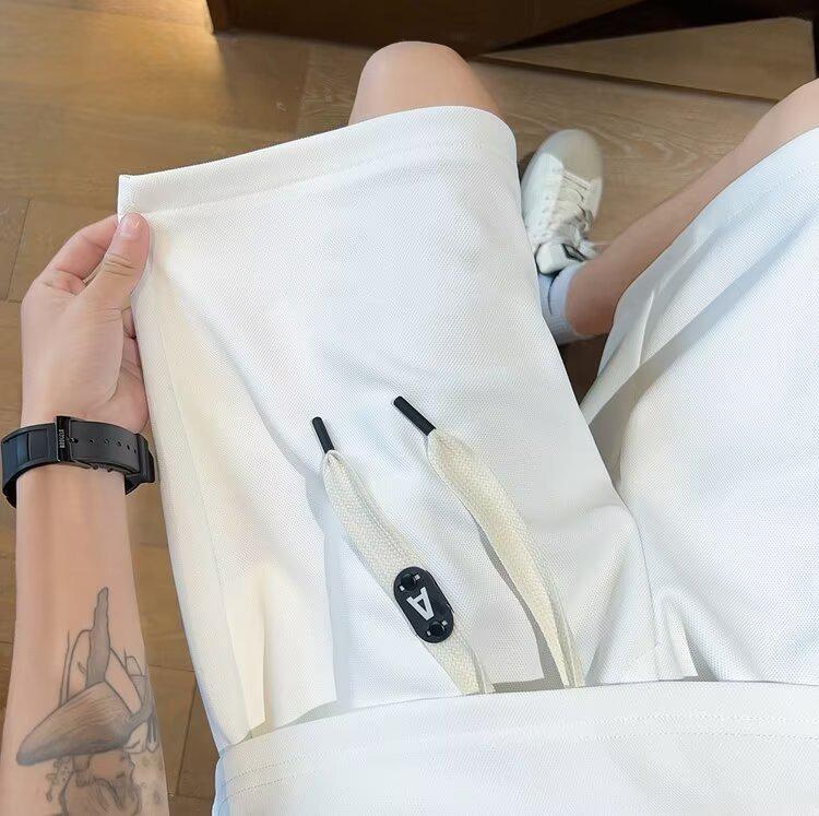 Summer Trendy Loose Fit Couple Polo and Shorts Set
