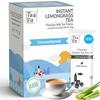 TeaFit Premium OHNE ZUCKER Instant Zitronengras Tee Premix | Packung mit 10 Beuteln (140g) | Echte Milch & Zitronengras | Milchtee-Premix | Diabetiker Fr