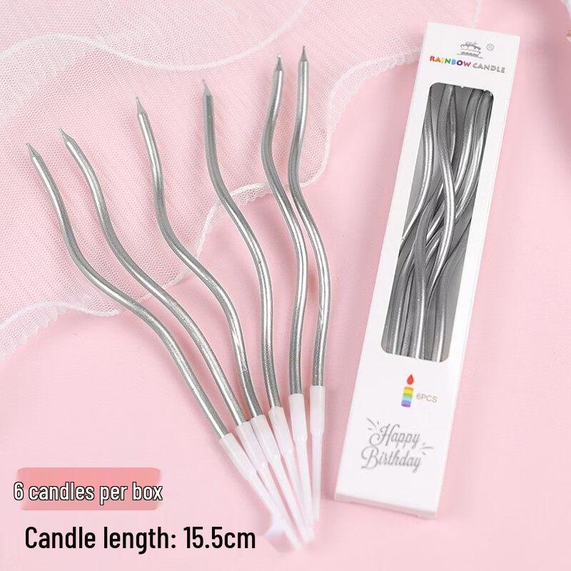 Spiral Curve Line Rubber Candle Decoration