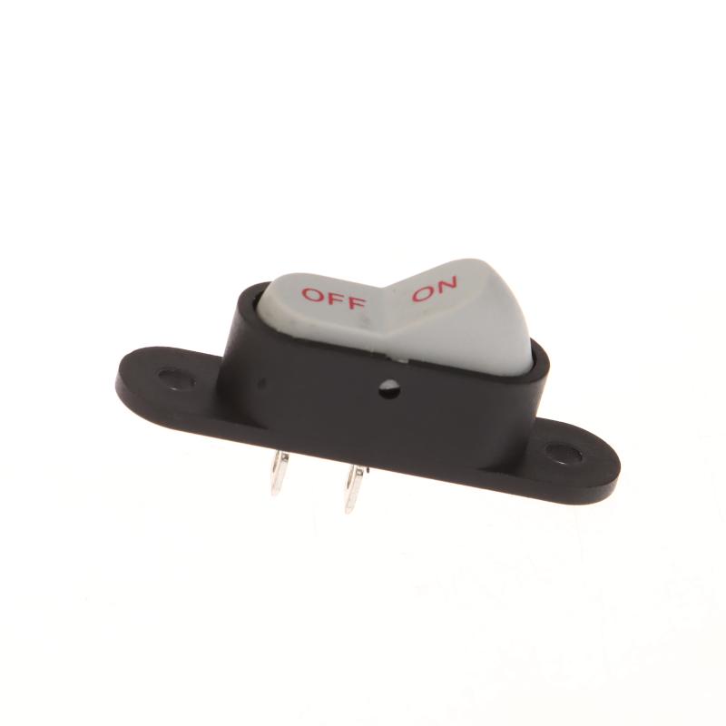 1/5Pcs Boat Button Switch White 2 Pin Light On/Off 250V 6A Ac Amp 125V 10A Electric Wok Home Start Switch