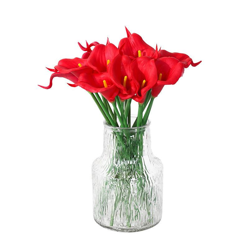 Pu Calla Lily Artificial Flower For Wedding Decor Home Staging Photography Prop