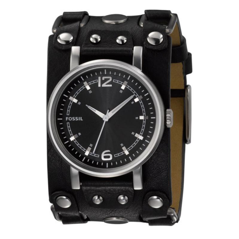 Fossil Men`s Quartz Watch Leather 44mm
