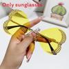 No Ip Womens Heart Shape Handmade Sunglasses With Uv400 Protection For Parties And Stage Shows