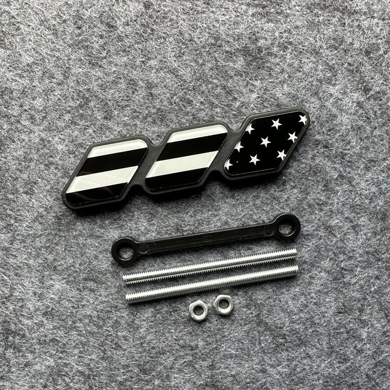 Tricolor Mesh Grille Badge for Toyota Tacoma, 4Runner, Tundra - Modified Car Sticker Badge