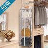 Dustproof Hanging Bag Organizer: Door & Wall-Mounted Storage for Hats and More with Transparent Fabric.