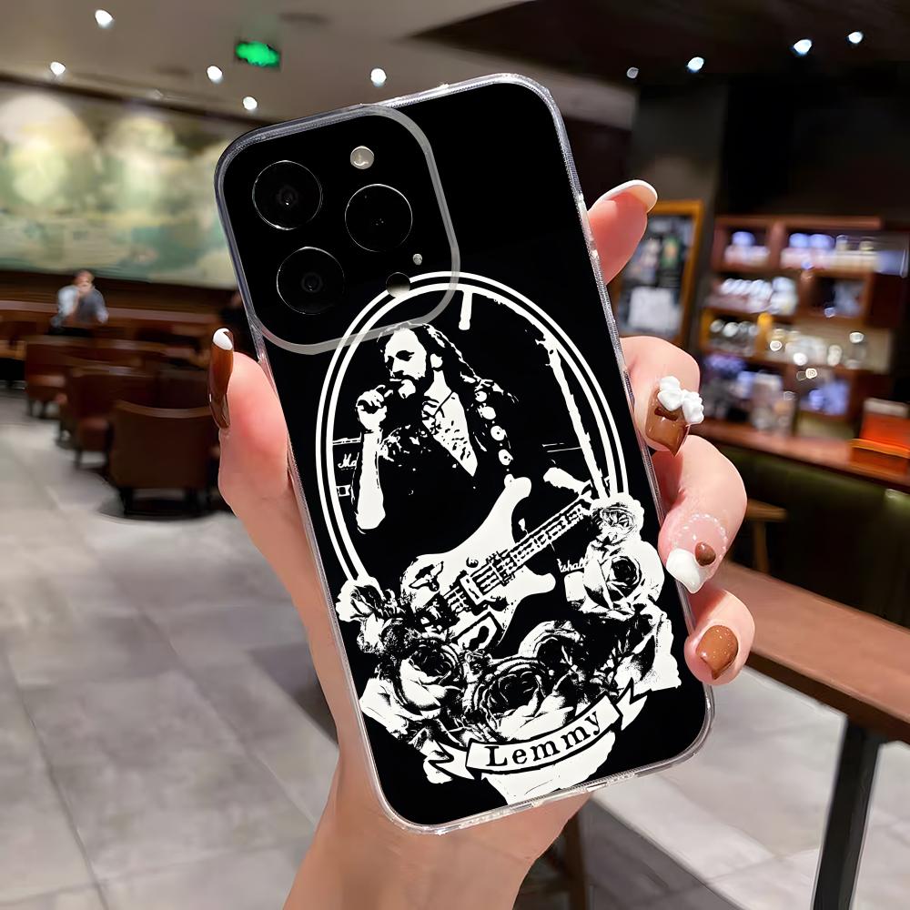 

S-Singer L-Lemmy-Kilmister Phone Case For IPhone 17 Air 16 E 15 14 8 7 Plus 13 12 Mini 11 Pro Max Anti Transparent Drop Cover iPhone 15 Plus