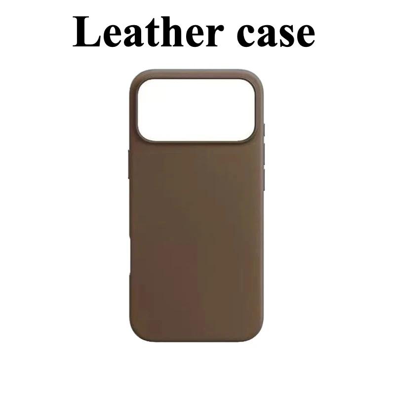 Business für Magsafe Lederhülle für IPhone17 Pro Max Air 15 14 13 12 Originalhülle Kabellose Ladehülle 16 mit Box