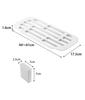 Yamazaki Jitsugyo Extendable Dish Drying Rack, White, Approx. W44-61 x D17.5 x H1.6cm, Tower Extendable Dish Drying Rack, Dish Drainer, 2873