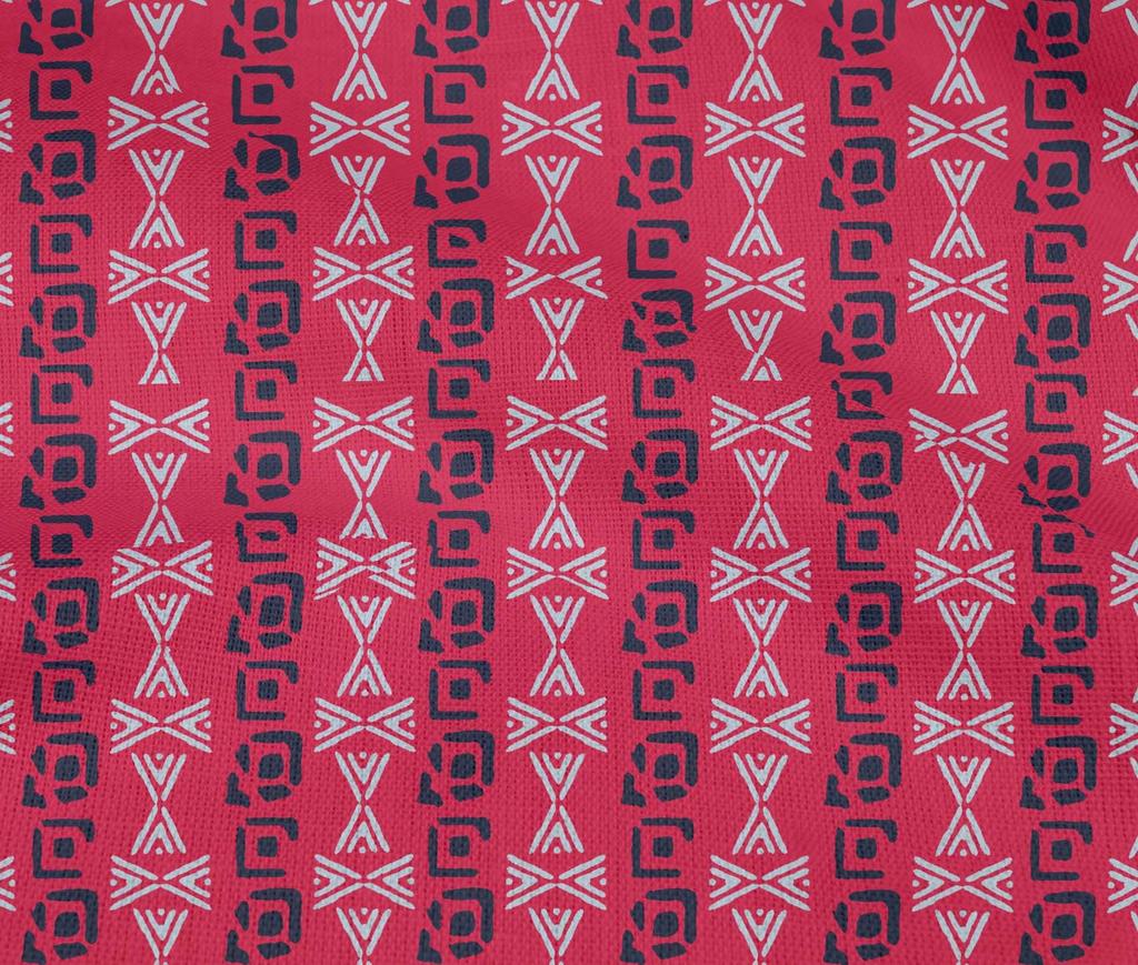 oneOone Baumwoll-Flex-Stoff Geometrischer Block Stoffdrucke pro Yard 40 Zoll