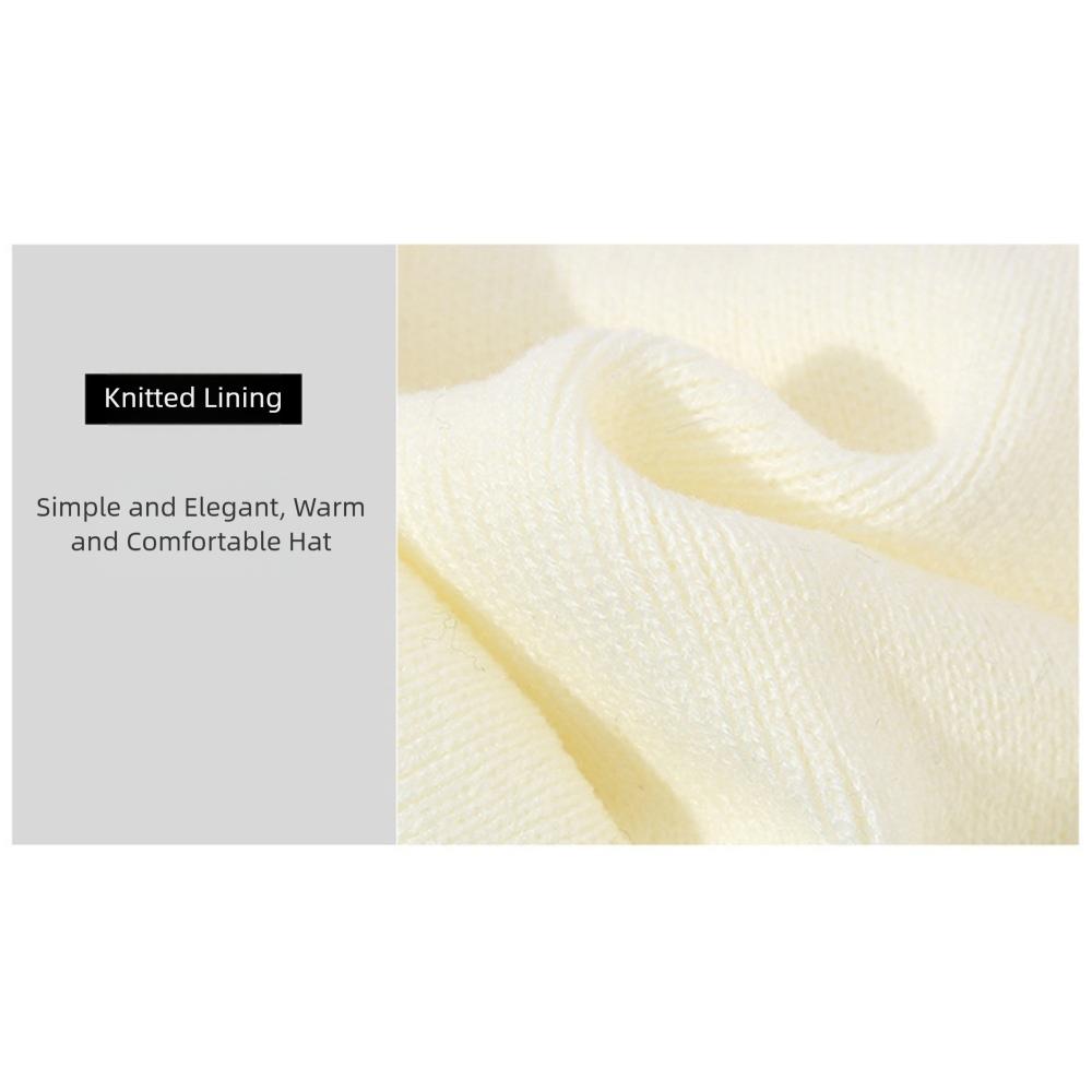 Winddichte Mützen Lässige Strickmütze Mode Ohrenschutzmütze Damen