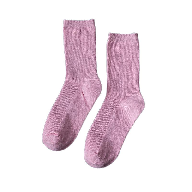 Women's Korean Style Cotton Ruffle Socks - Pastel Mid-Calf Summer Fashion
