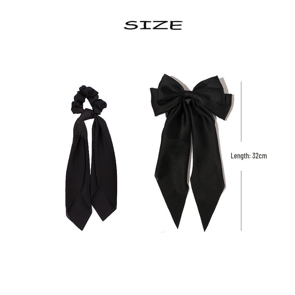 New Style Hairpin & Hairband with Big Bow Streamer - Inspired by Zhao Liying, Perfect for Ponytails