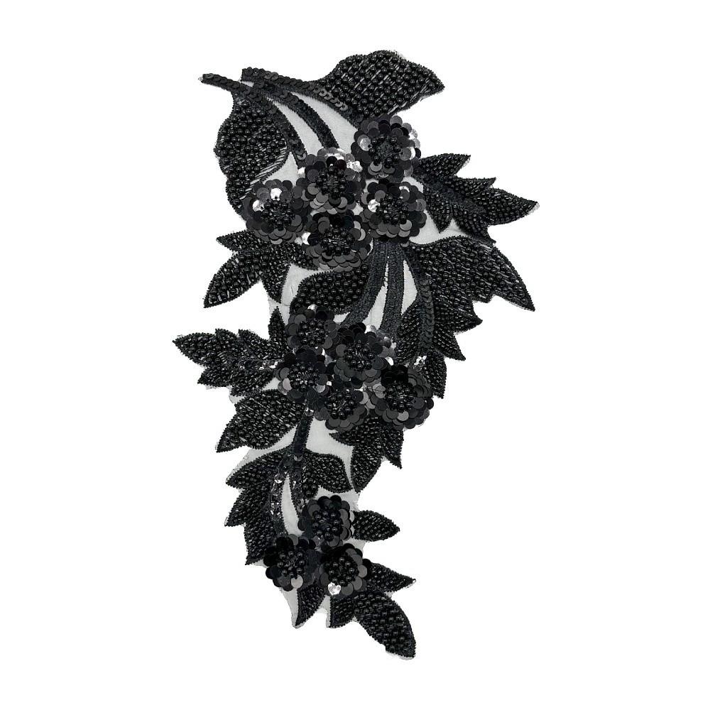 Fashion 3D Sequin Flower Patches Handmade Embroidery Embroidered Patches DIY Handwork Patches Wedding Dress