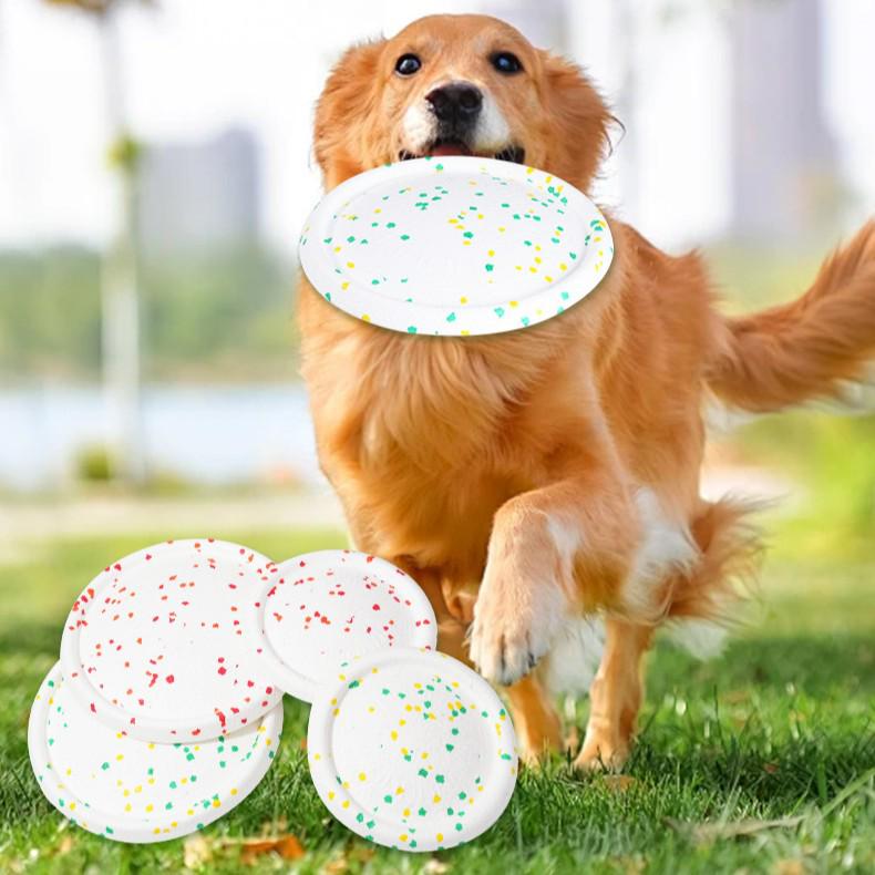 Haustierspielzeug ETPU Popcorn Flugscheibe, Bissfest & Leicht zu Reinigen für Hunde-Unterhaltung im Freien