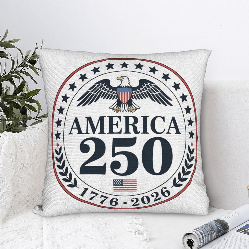 America 250 Year Anniversary Pillowcases Stuff Printing Cushion Cover Decorations Pillow Case Cover Home Multi-Size
