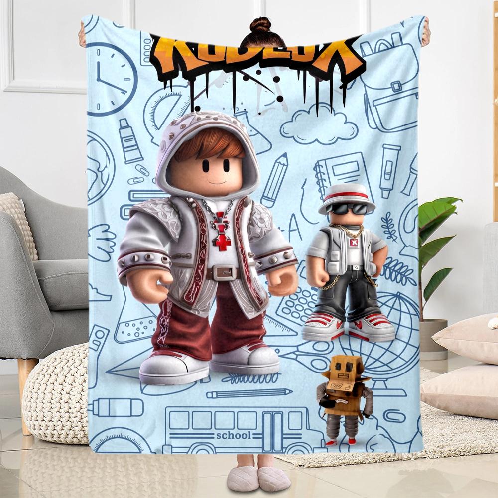 Roblox Street Style Avatars Blanket Durable Comfort Suitable For Picnics Office Sofa For All Seasons Playful Design