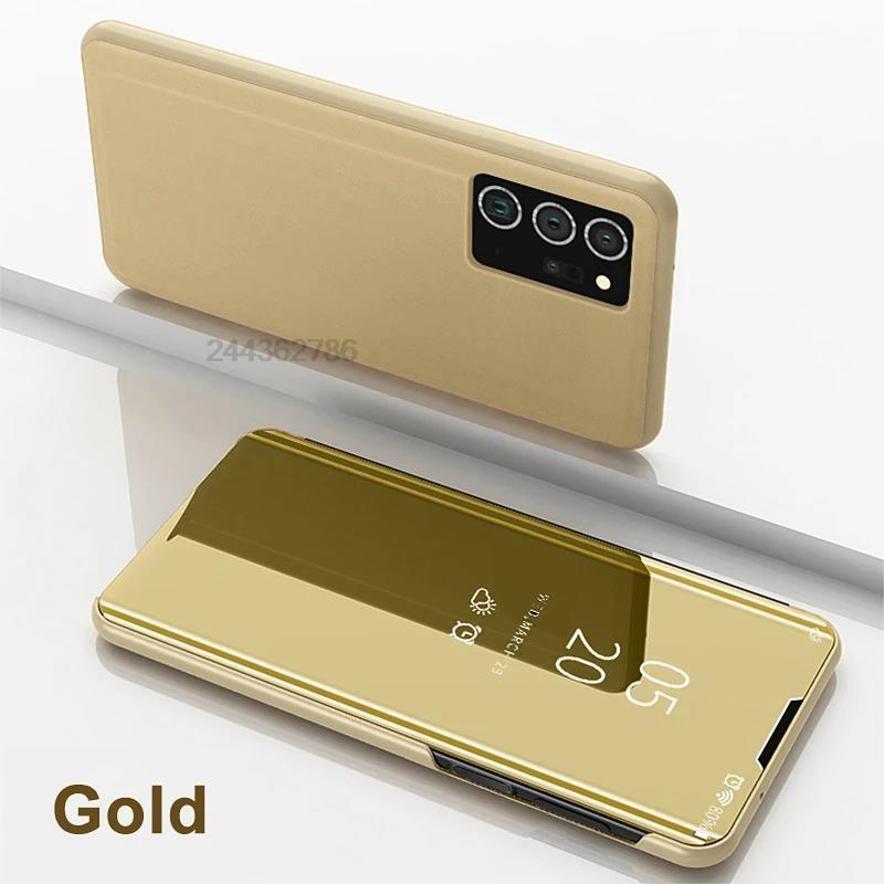 Smart View Mirror Flip Case For Samsung Galaxy S26 S25 + Ultra FE Edge Pro Cover Stand Fold Shockproof Capa Shell Coque Fundas