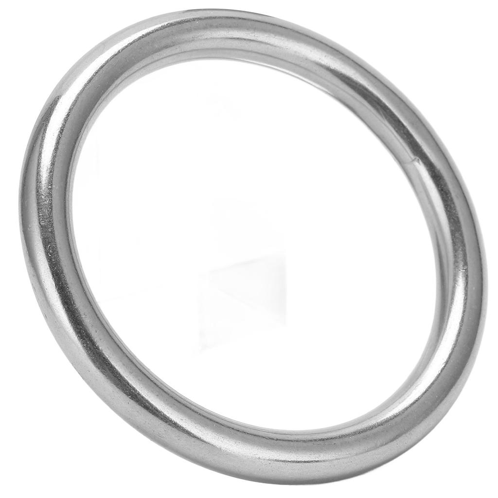 Boat Round Rings Stainless Steel O Ring with Wire Diameter 8mm Specification for Boat Sailing Diving8x50mm 0.3x2in