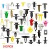 Car Fastener Clip Fender Push Retainer Pin Rivet Bumper for Door Trim Panel Retainer Fastener Kit 100pcs Set Car Accessories