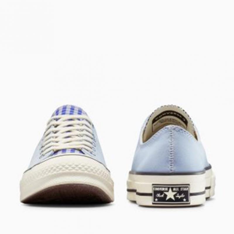 Converse Upcycled Chuck 70 Chambray Gingham Blue A10611c