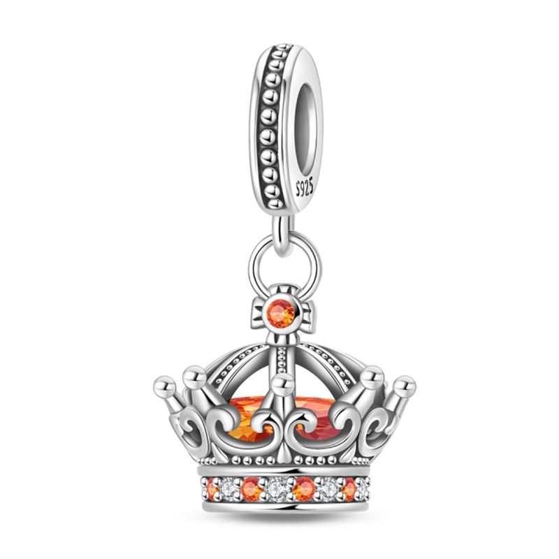 Sweety 925 Silver Birthday Cake Crown Heart Butterfly Sunflower Charms Beads Fit 3mm Bracelets DIY Fine Jewelry Making
