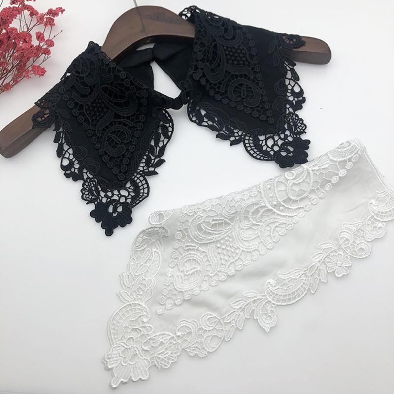 1 stück Modische Frauen Gefälschte Abnehmbare Hemd Spitze Dekorative Kragen Falsche Bluse Top Frauen Kleidung Zubehör